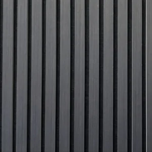ACOUSTIC SLAT WALL PANEL - BLACK 600 x 2400 x 21mm