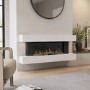 White 52inch WiFi Enabled Wall Mounted Electric Fireplace