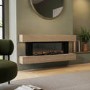 Oak 52inch WiFi Enabled Wall Mounted Electric Fireplace