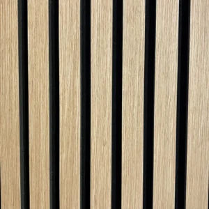 ACOUSTIC SLAT WALL PANEL-NATURAL OAK 600 x 2400 x 21mm