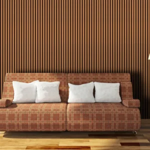 ACOUSTIC SLAT WALL PANEL- TEAK 600 x 2400 x 21mm