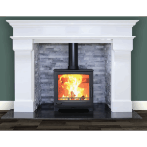 OYSTER 8 Atlantic Stove, A Rated, Defra Wood Burning Stove With 8Kw Heat Output